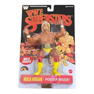 LJN WWE Superstars Hulk Hogan Chase Black Card Retro Figure Exclusive WWF Mattel